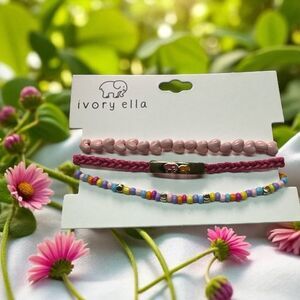 new ivory ella 3 pc bracelet set